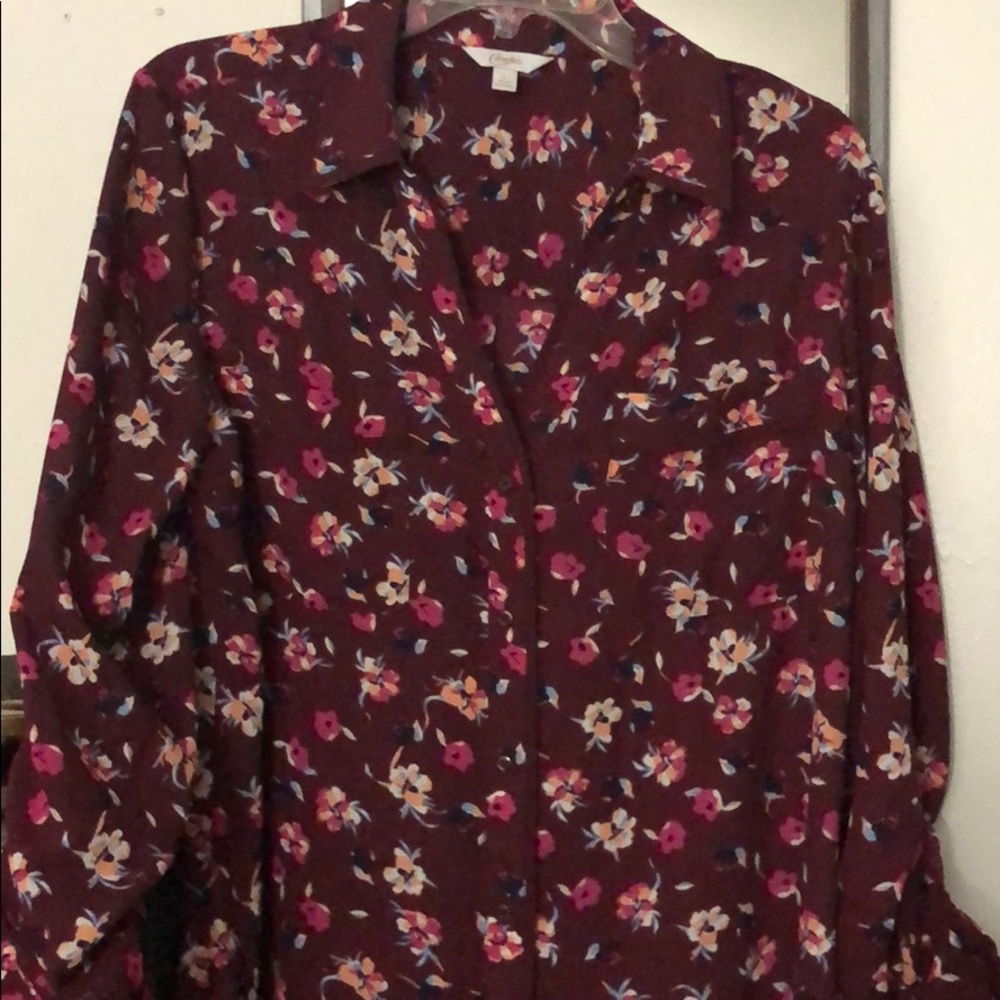Candies Burgundy Blouse